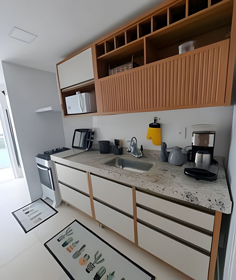 Apê Sunset – a apenas 5 minutos a pé da Praia das Dunas