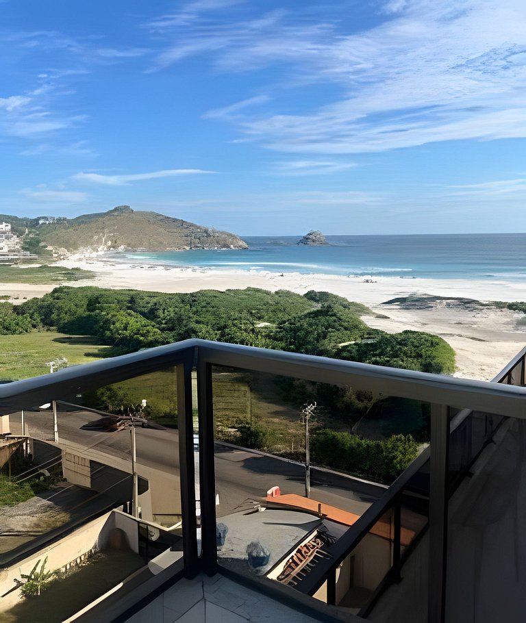 Flat Malu Pé na Areia - poucos passos praia Grande