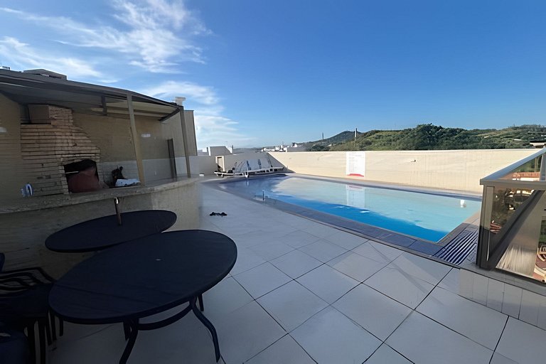Flat Malu Pé na Areia - poucos passos praia Grande