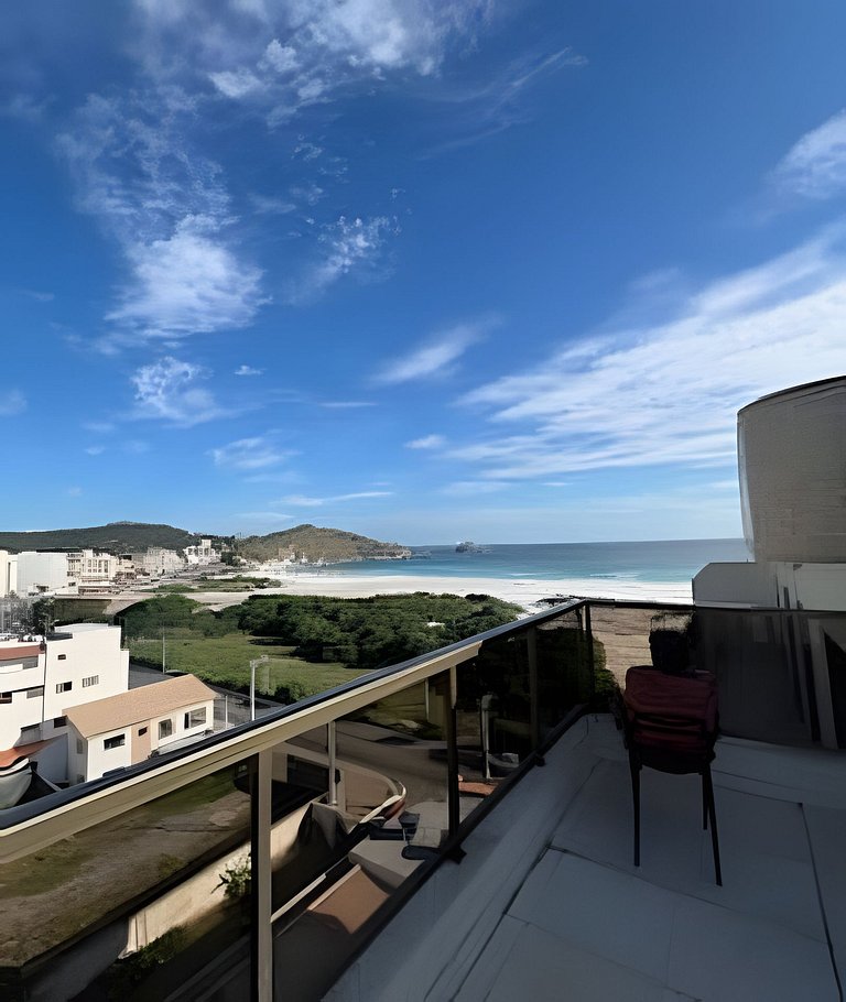Flat Malu Pé na Areia - poucos passos praia Grande
