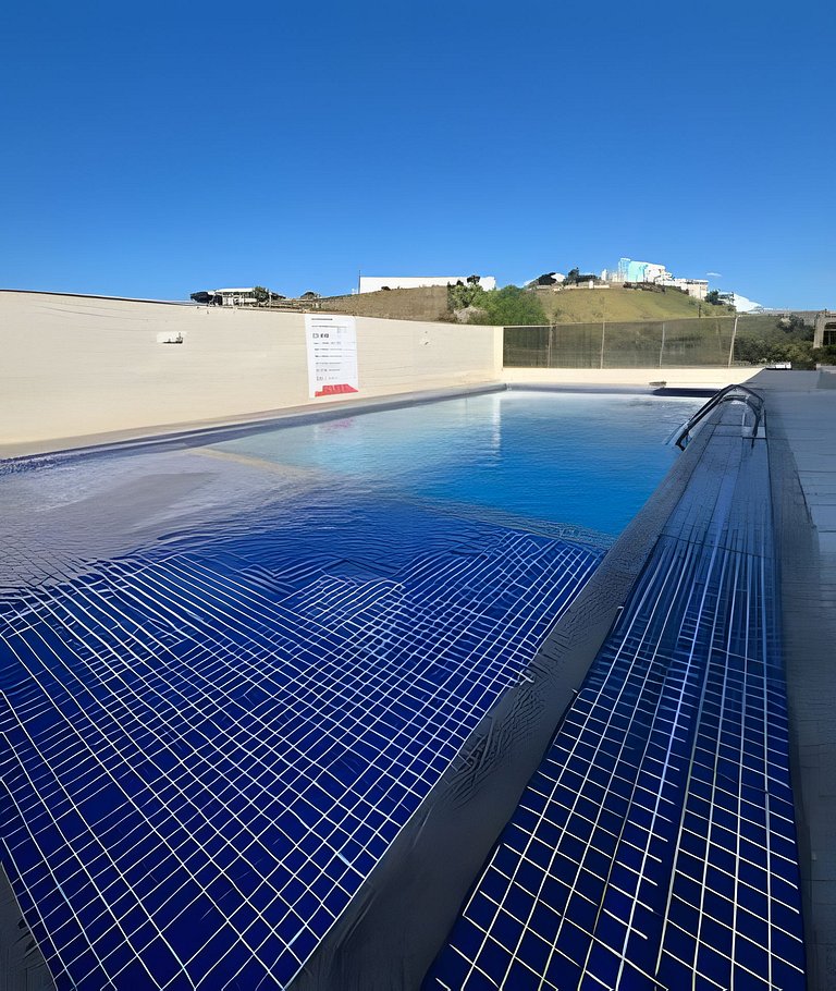 Flat Malu Pé na Areia - poucos passos praia Grande