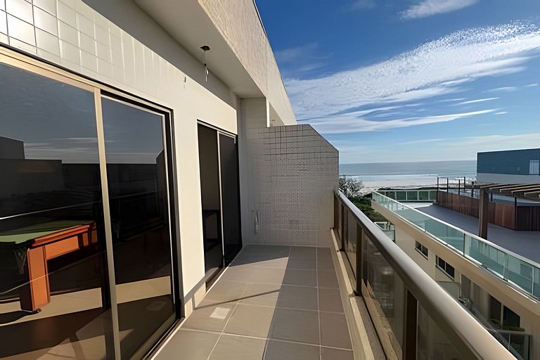 Flat Malu Pé na Areia - poucos passos praia Grande