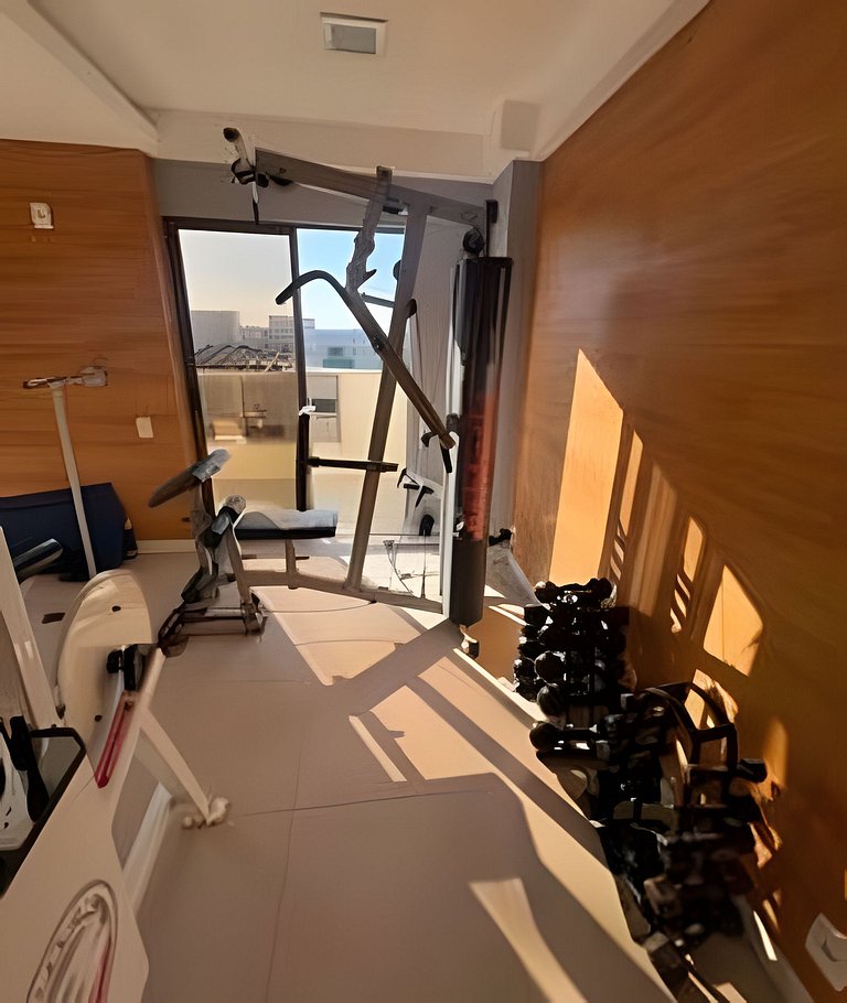 Flat Malu Pé na Areia - poucos passos praia Grande