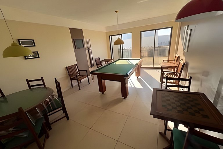 Flat Malu Pé na Areia - poucos passos praia Grande