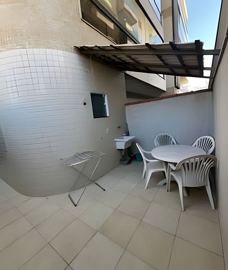 Flat Malu Pé na Areia - poucos passos praia Grande