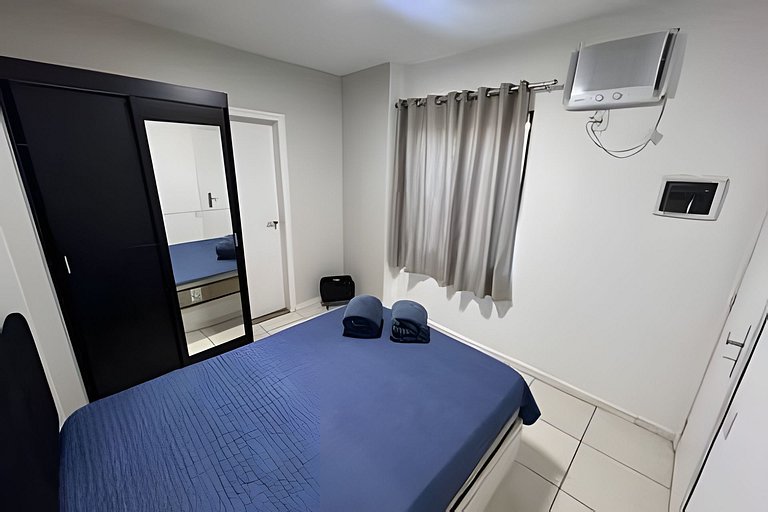 Flat Malu Pé na Areia - poucos passos praia Grande