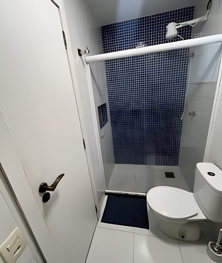Flat Malu Pé na Areia - poucos passos praia Grande