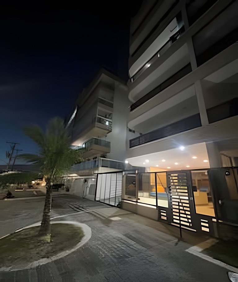 Flat Malu Pé na Areia - poucos passos praia Grande