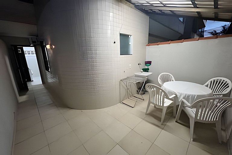 Flat Malu Pé na Areia - poucos passos praia Grande