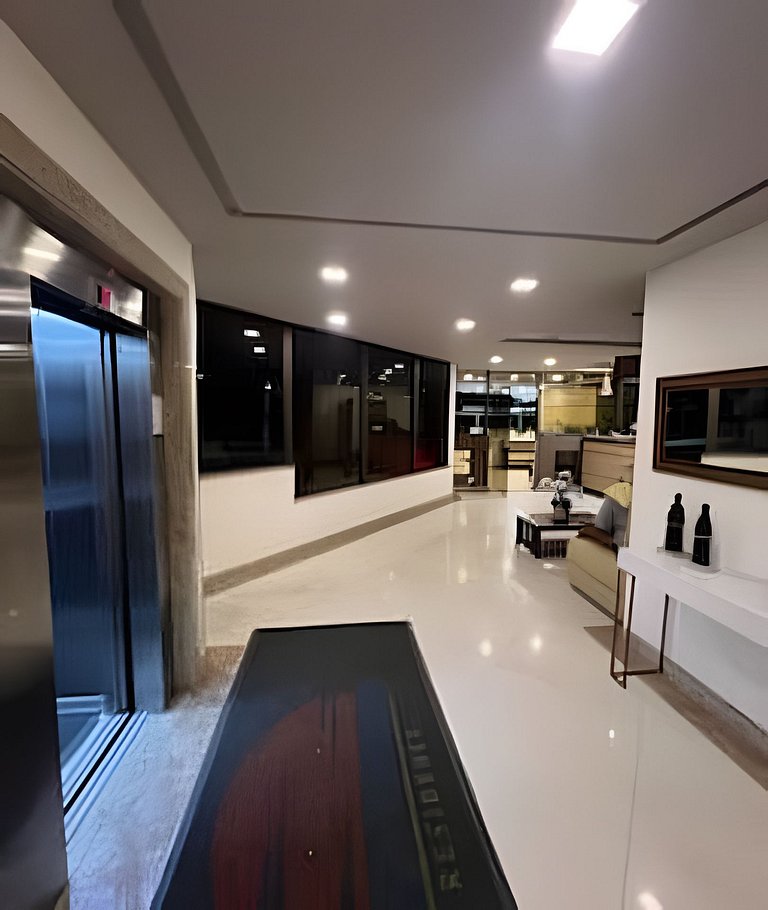 Flat Malu Pé na Areia - poucos passos praia Grande